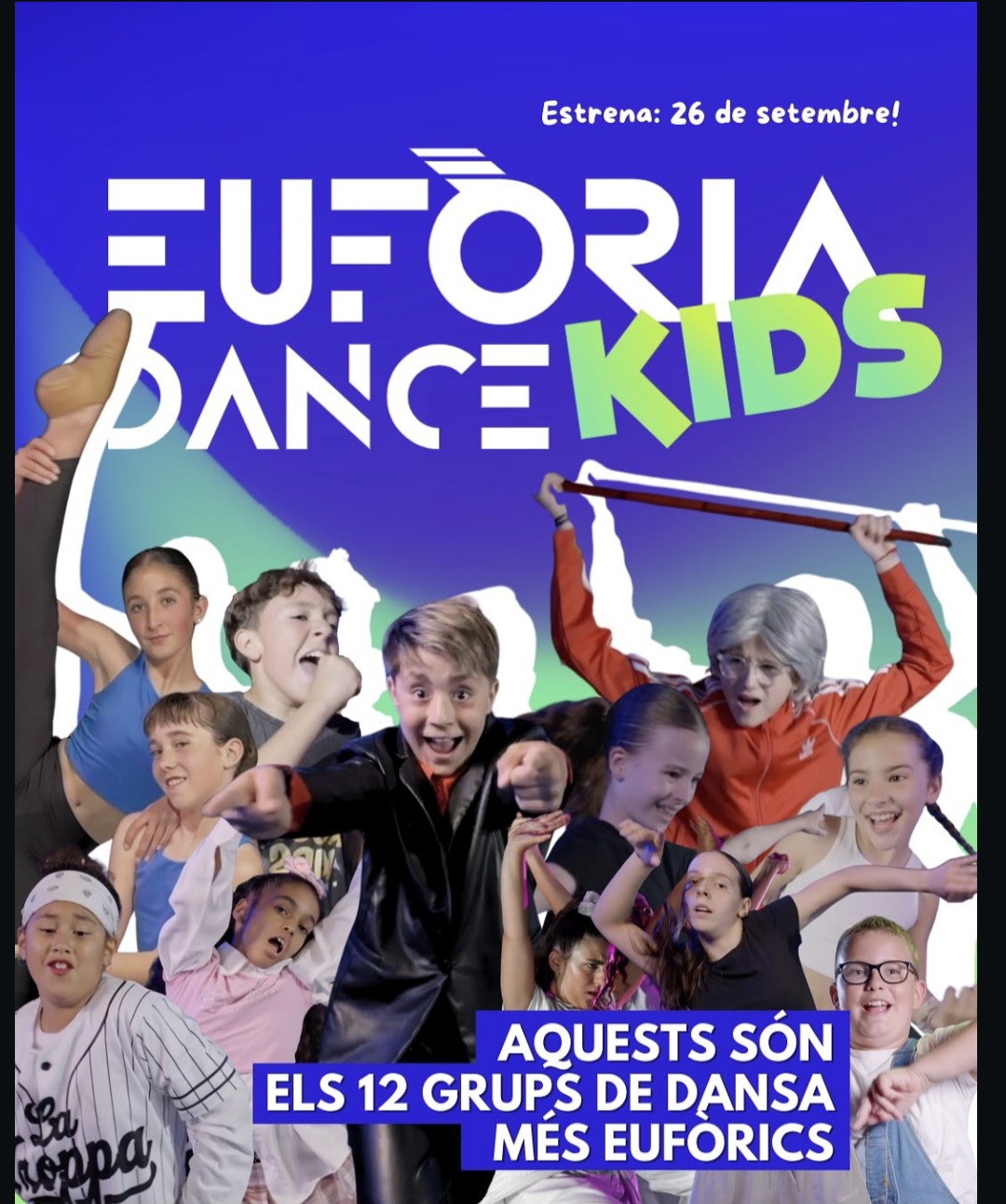 Cartell 12 grups euf&ograve;ria dance kids