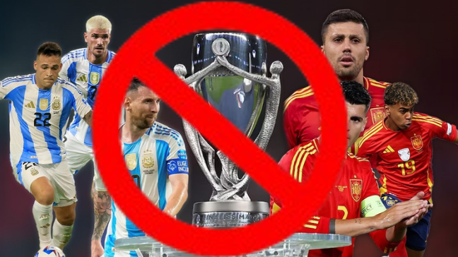 Espanya i Argentina no podran jugar la finalissima